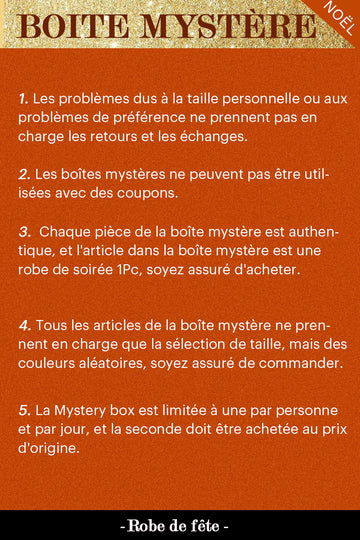 ZAPAKA BOÎTE MYSTÈRE de 1Pc Robe de soirée